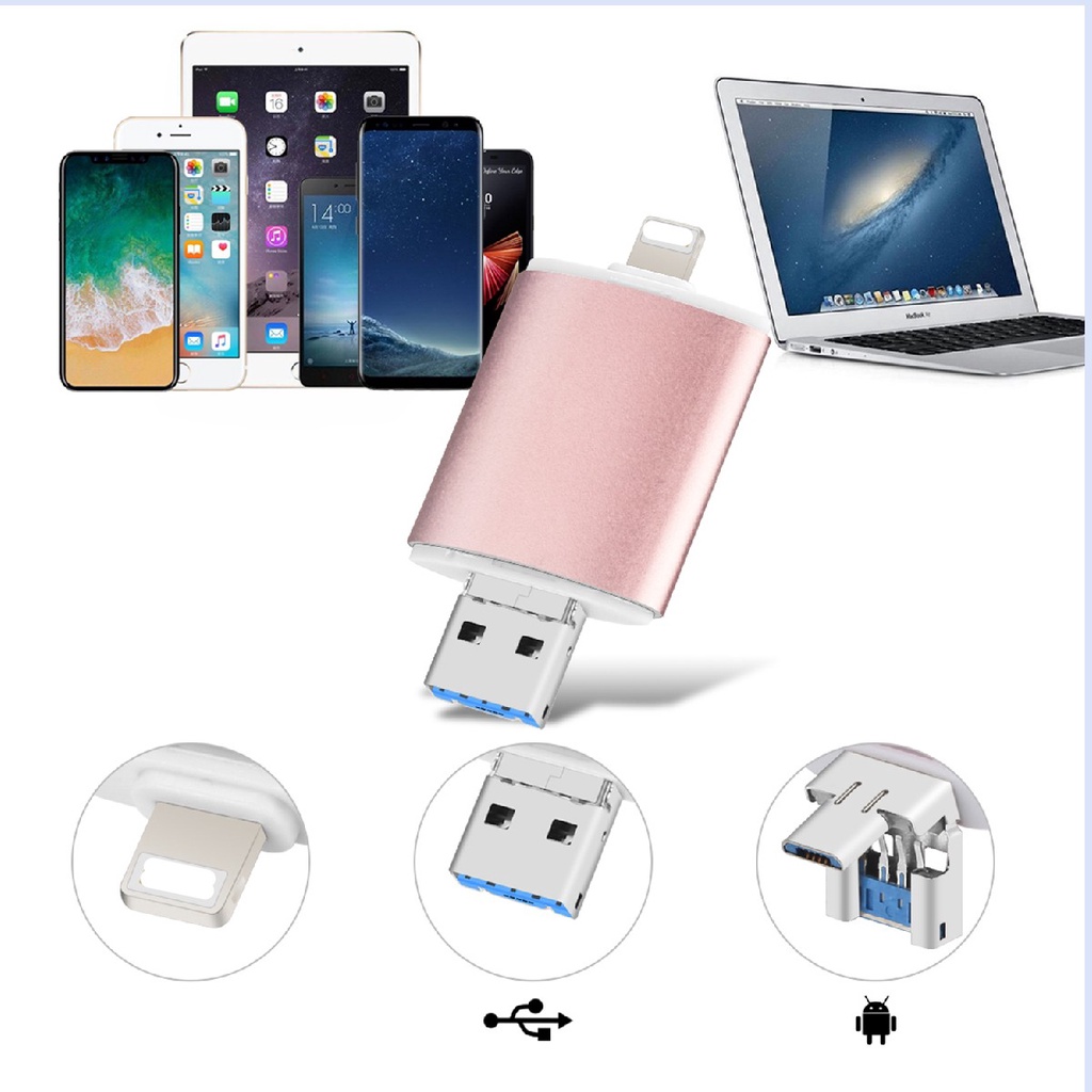 1tb 3in1 Flash Drive U Disk OTG USB Untuk iPhone / iPad / android