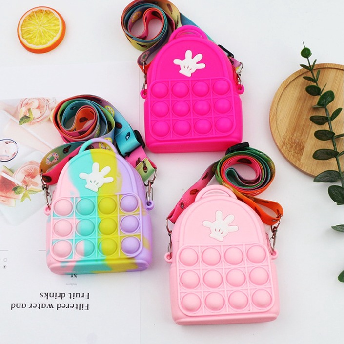 TAS ANAK POP IT JELLY / TAS POP IT ANAK SELEMPANG UNICORN / TAS POP IT ANAK TERMURAH - P-028