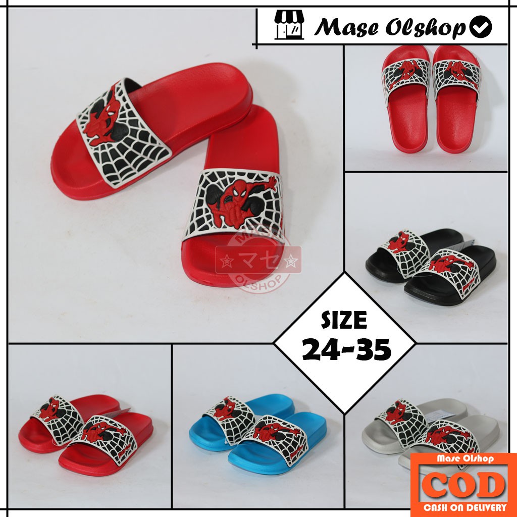 Sandal Anak Laki-laki Karakter Superhero Slop Porto 1023B