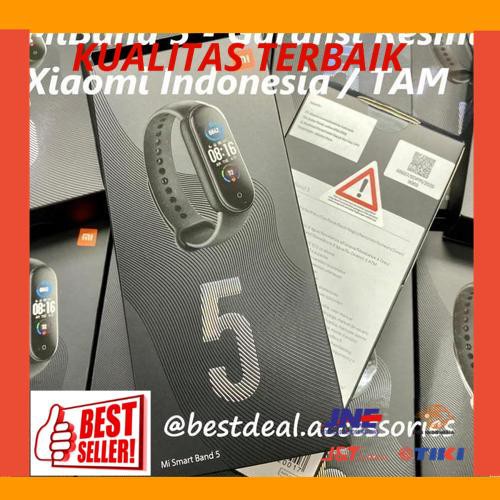 New Xiaomi MiBand 5 Garansi Resmi Indonesia / TAM - Mi MiBand5 Mi Band 5
