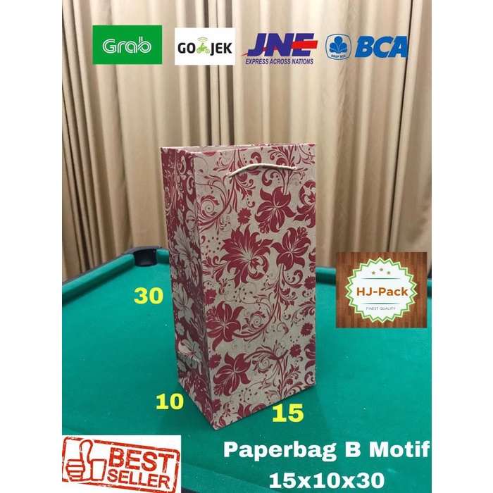 

(TERLARIS) Grosir Paperbag Paper Bag Tas Kertas Botol Tinggi 14X9X30