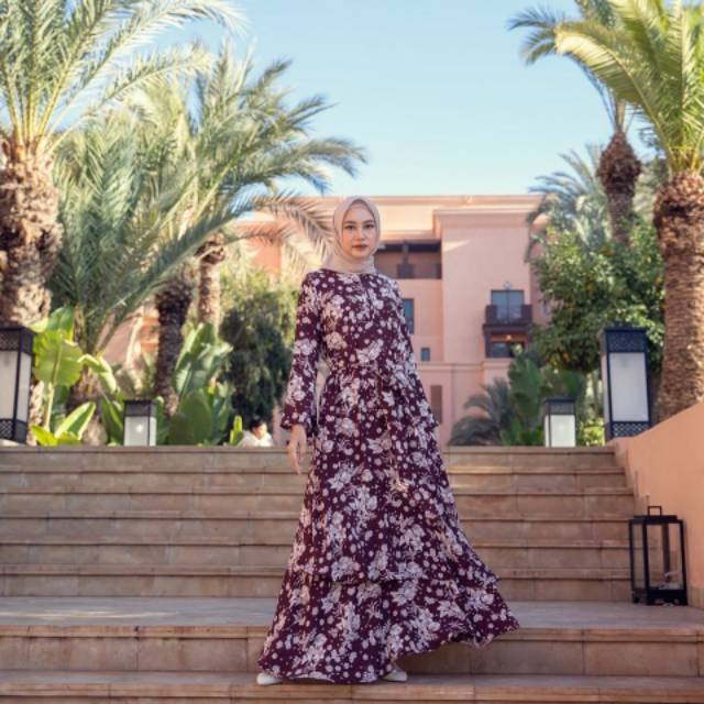 Mahala Dress Dark Maroon Size S By Heaven Lights