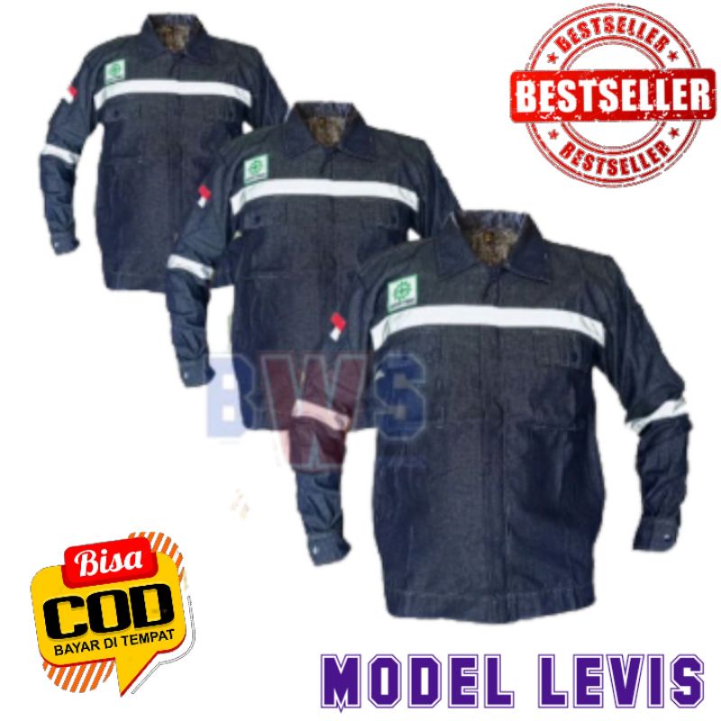 Wearpack semi levis/wearpack levis/kemeja levis/wearpack kerja levis