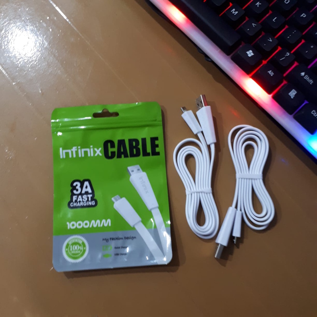 Infinix Cable Charger 3A Fast Charging  Micro USB/ Kabel Data Infinix