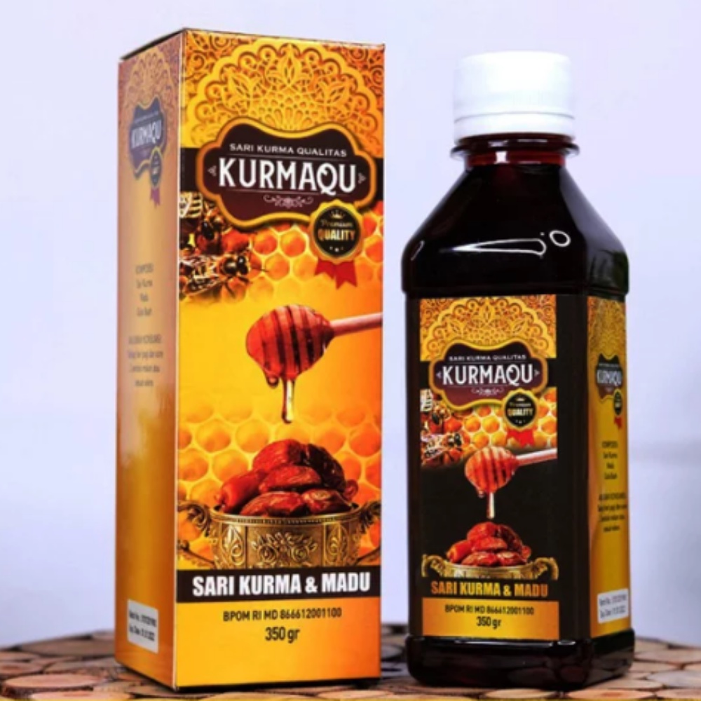 KurmaQu - Obat Penambah Darah Ibu Hamil Alami, Penambah Tenaga, HB Vitamin Kurma Madu Asli 100% Original