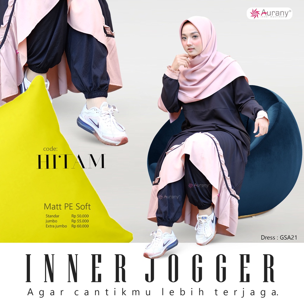 inner Jogger by Aurany - Celana Muslimha - Inner celana Bawahan