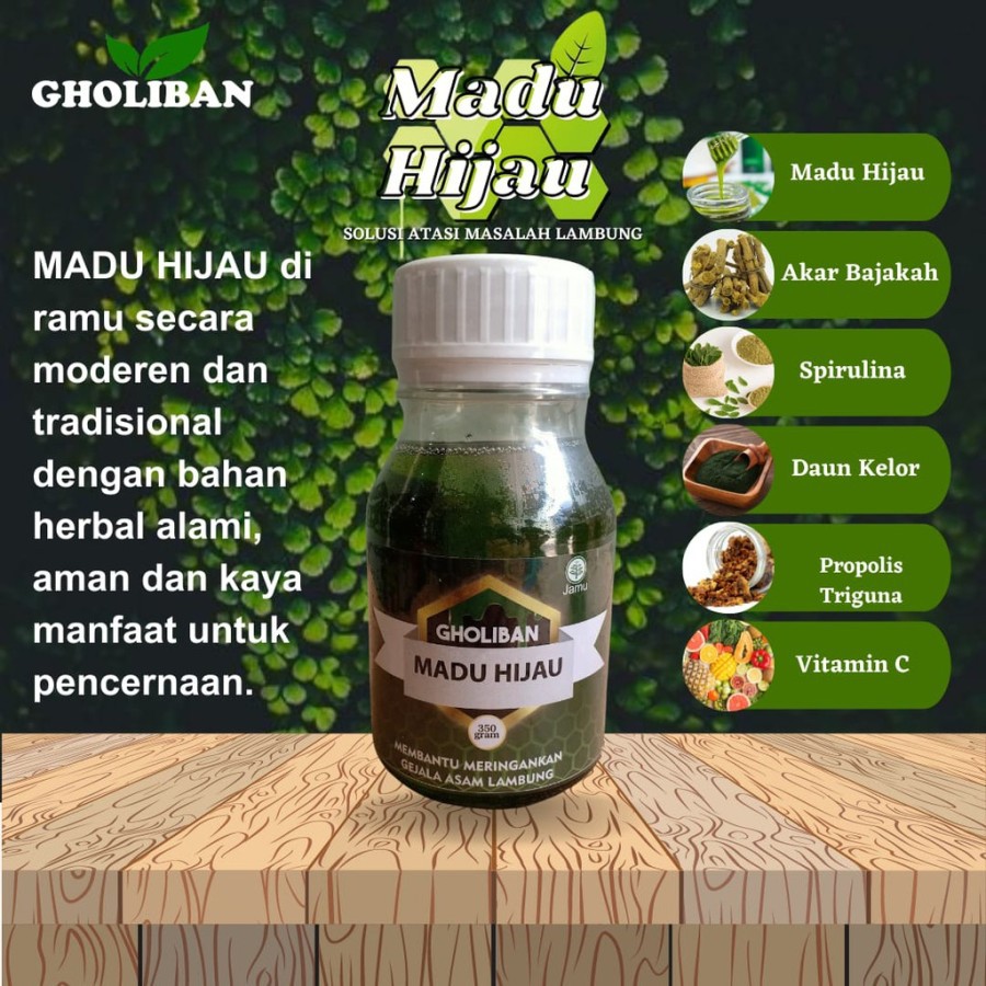 Madu Hijau Gholiban Original untuk asam lambung