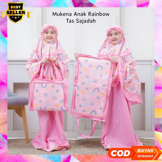 Mukena Anak Motif Usia 7 8 9 10 11 Tahun Mukena Anak Sd Bahan Katun Rayon Adem Mukena Anak Karakter 