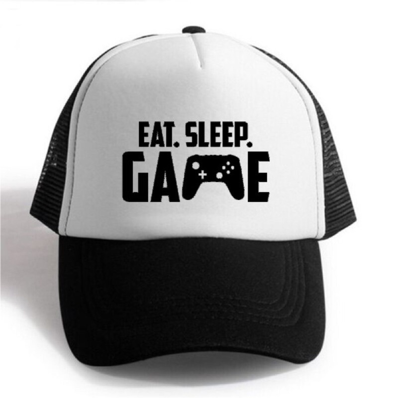 COD Custom Topi Trucker EAT SLEEP GAME