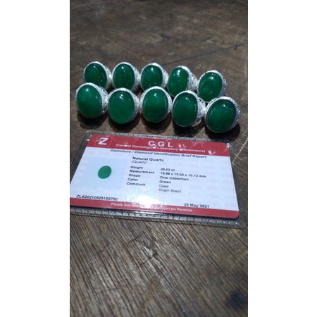 cincin batu giok cina natural