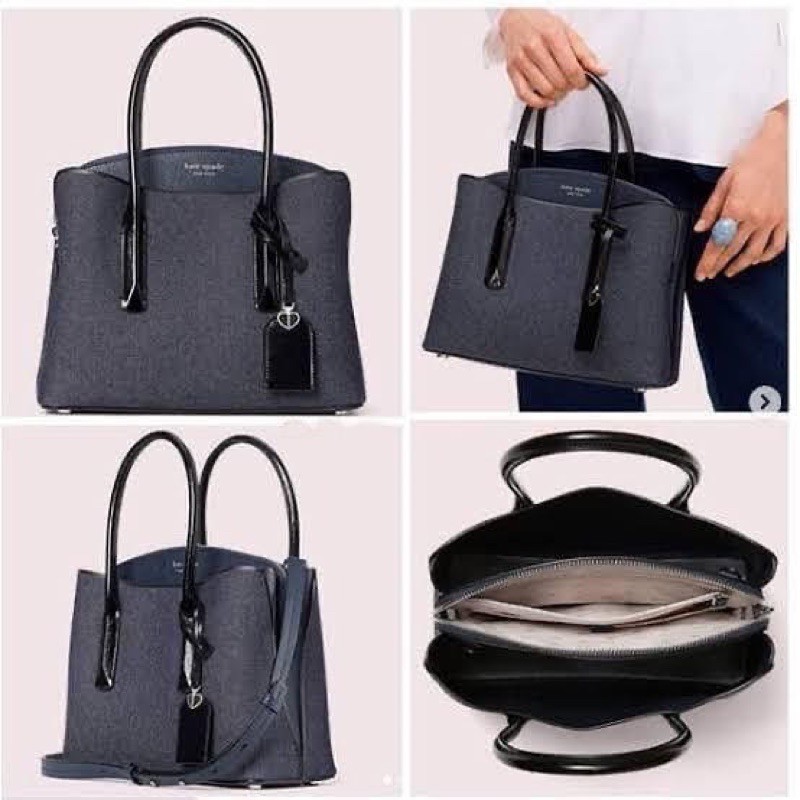 tas kate spade original - kate spade margaux medium in denim navy
