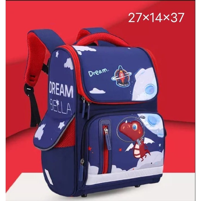 Tas Sekolah Anak Laki Laki Dinosaurus / Ransel Anak Ngaji / Tas Ransel Anak Sekolah PAUD TK SD / Ransel Anak Sekolah Terbaru / Tas Ransel Anak Terlaris / Tas Ransel Anak Kekinian / Tas Ransel Anak Ngetrend 2022