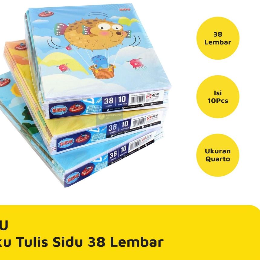 

[VnT⭐ BUKU TULIS SIDU 38 LEMBAR 10 PCS / PACK MURAH termurah se indonesia