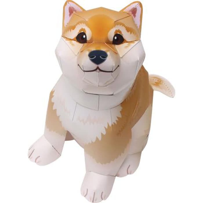 Diy Papercraft Miniatur Papercraft Anjing Shiba Inu Shopee Indonesia