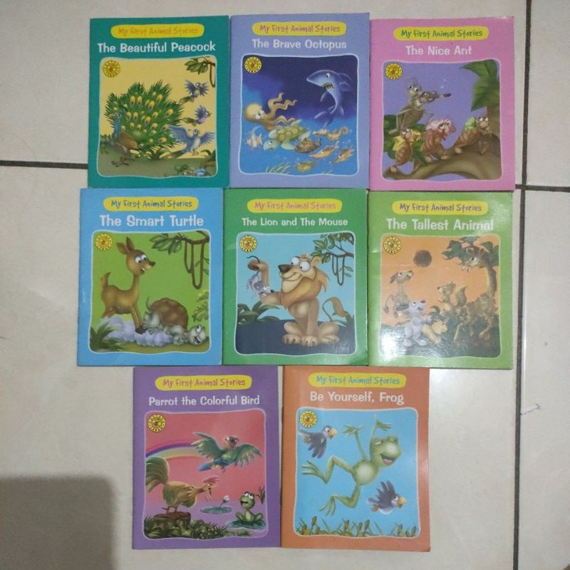 

paket 8 pcs buku my first animal stories [ buku cerita anak]