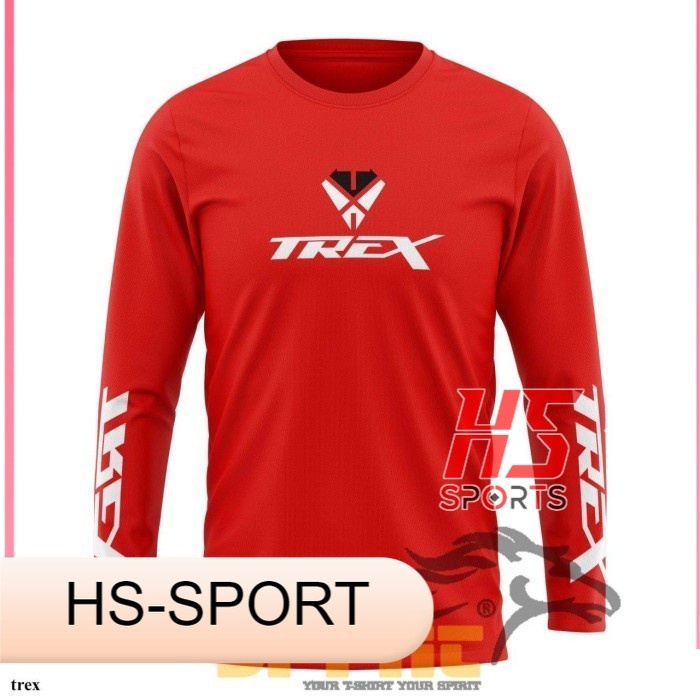 BAJU SEPEDA PRIA TREX MTB LIPAT GUNUNG THRILL GOWES kaos sepeda - XS