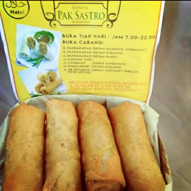 

Lumpia Mataram Pak Sastro, Oleh-oleh Semarang