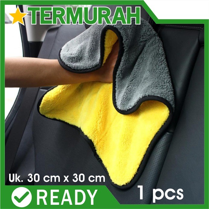 Kain Lap Microfiber 30x30 Poles Wax Coating Detailing - 30x30 KUN-ABU