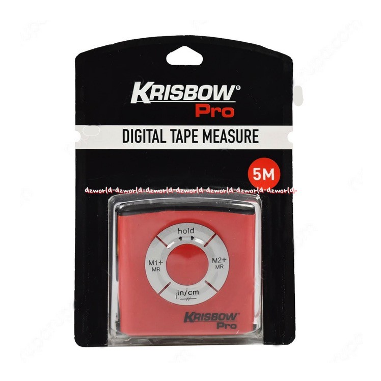 Krisbow Pro Digital Tape Measure 5 Meter Meteran Digital Dapat Mengukur Hingga Panjang 5 Meter