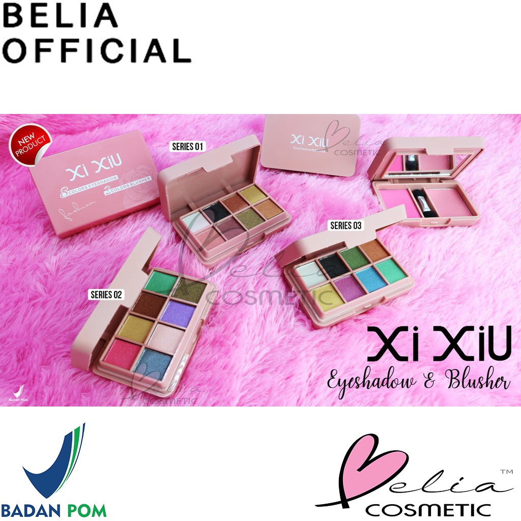 ❤ BELIA ❤ Xi Xiu 2 in 1 Eyeshadow &amp; Blushon | 8 Colors Eye Shadow &amp; 2 Colors Blush On | XIXIU