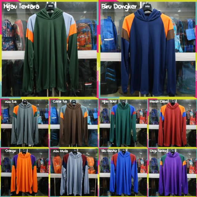 Kaos Basahan Kerja, Kaos Tani,  Kaos Sawah, (Paket 5 PCS) Kaos Proyek, Lengan Panjang (BASKOM STD)