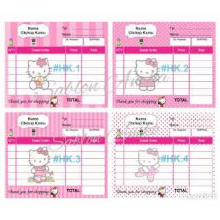 Nota Olshop Karakter Hello Kitty Isi 100 Lembar