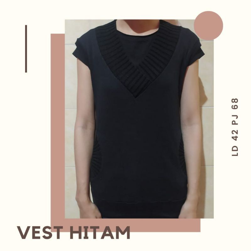 Vest Hitam (preloved)