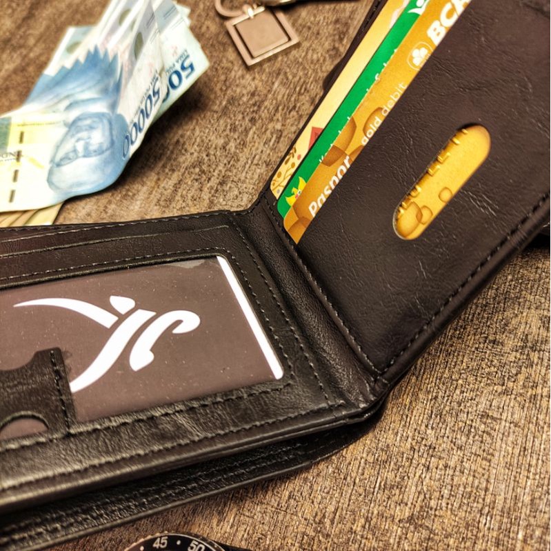 Dompet kulit pria laki victor wallet