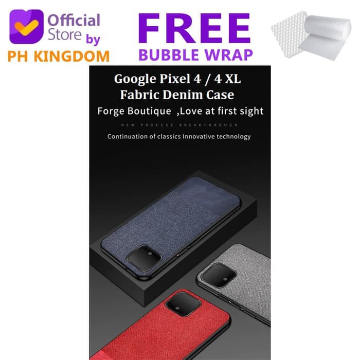 YZ Google Pixel 4 / 4 XL - Fabric Denim Style Back Cover Case