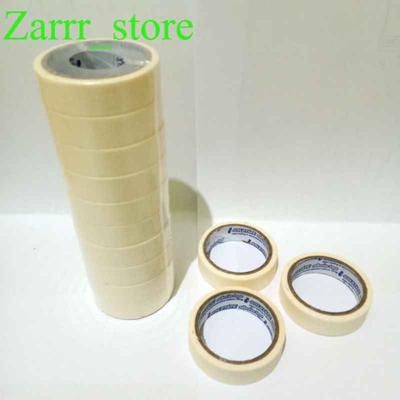 

10 PCS Masking Tape Isolasi Kertas Kecil 3/4 inchi