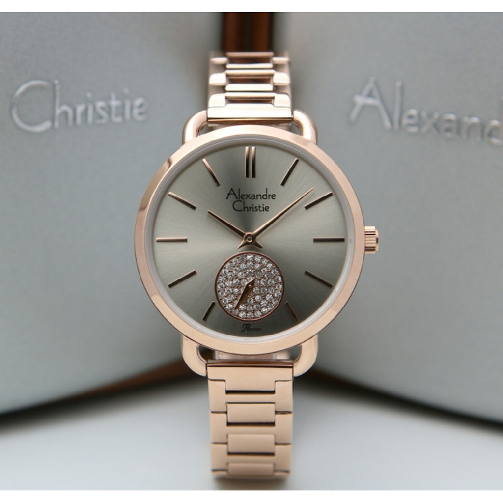 Alexandre Christie AC2901 Original Jam Tangan Wanita Rose Gold