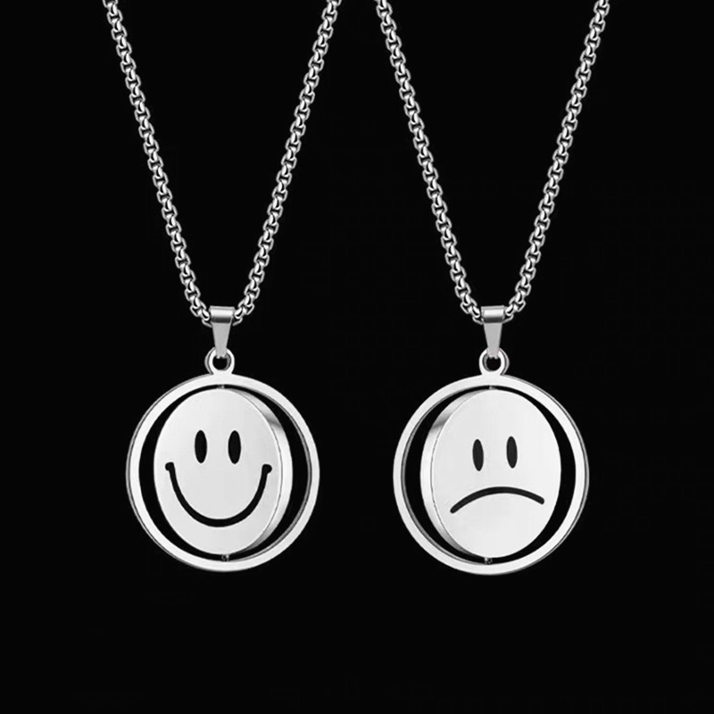Kalung Titanium Pria Asli Anti Karat Cowok Cewek Kalung Panjang Hip Hop Aksesoris