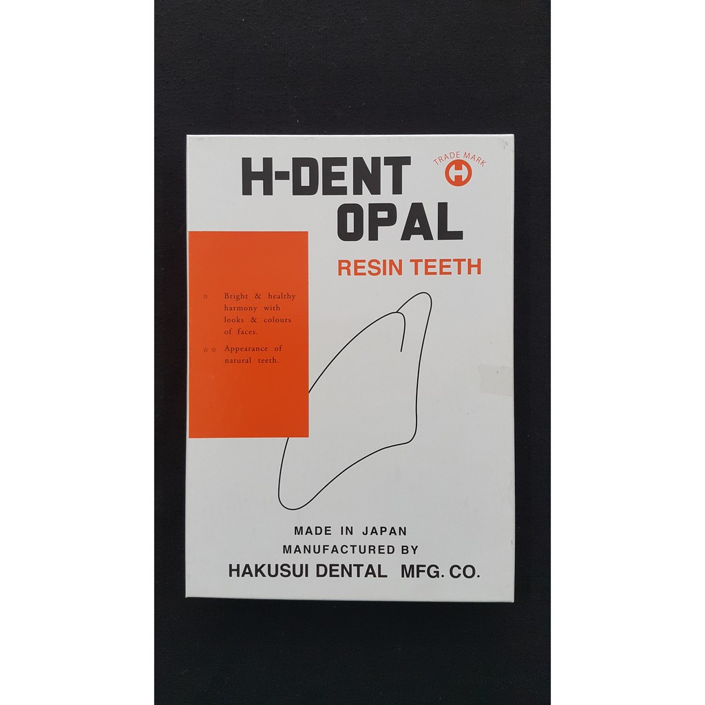 1 strip Gigi Palsu Akrilik POSTERIOR H-DENT | Acrylic Teeth Hdent