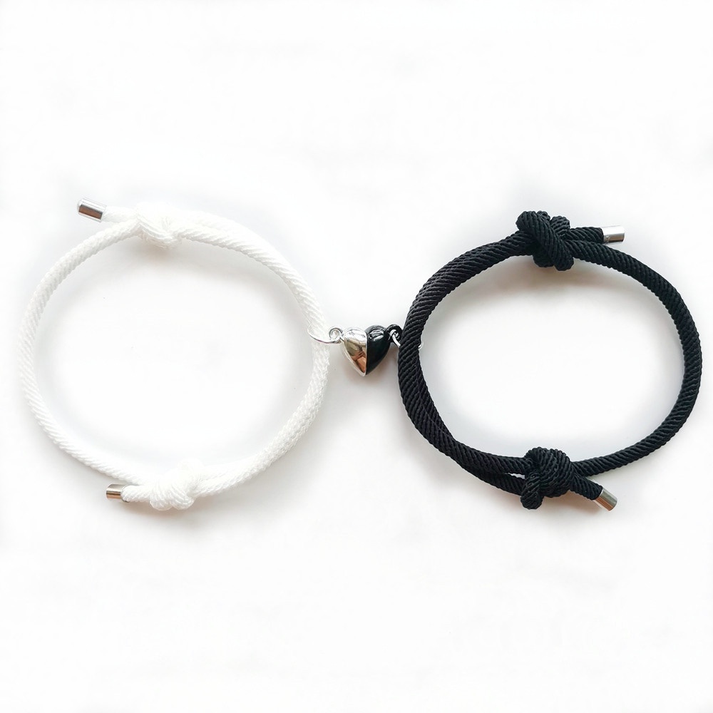 AZ194 2pcs / 1pasang Gelang Magnet Couple Gelang Tali Couple Magnet