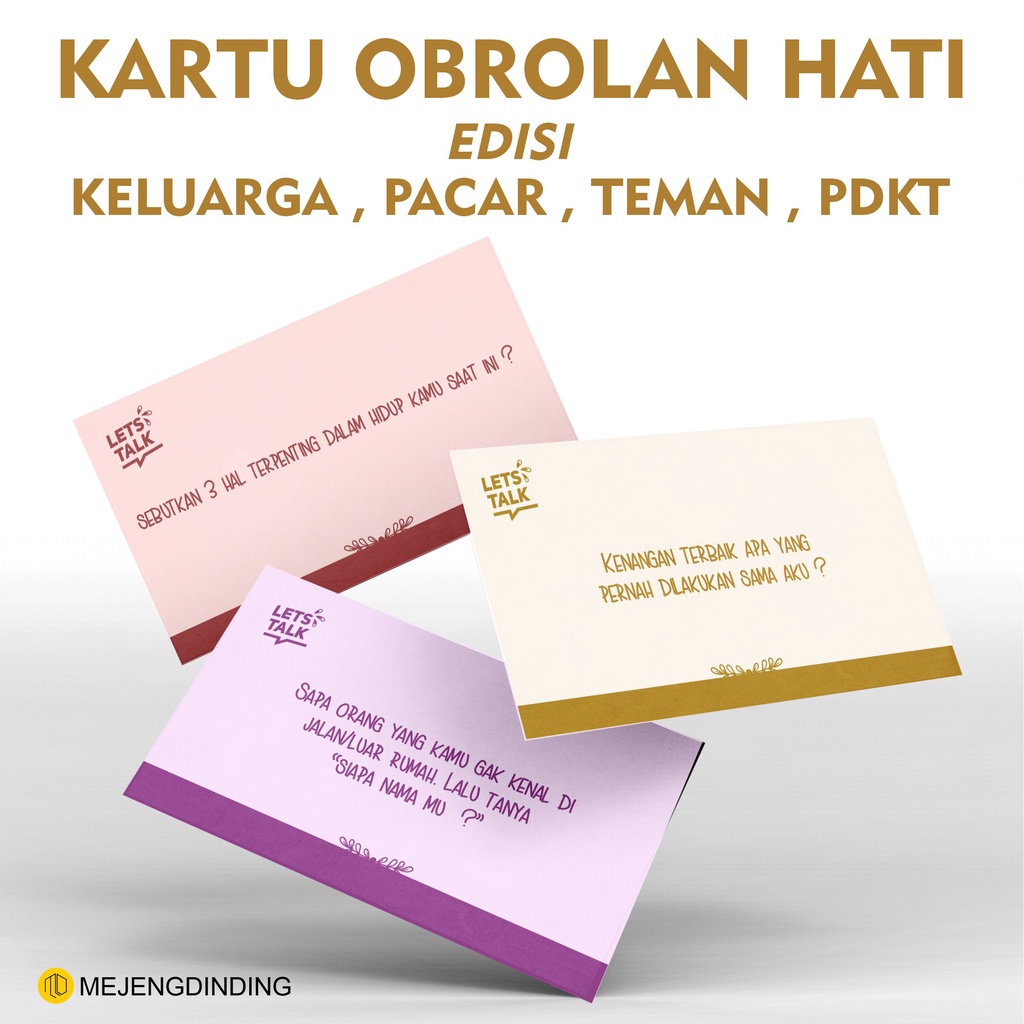 Obrolan hati - Kartu Truth or Dare - Truth or Dare card - Kartu permainan Kartu Truth or Dare | ToD 