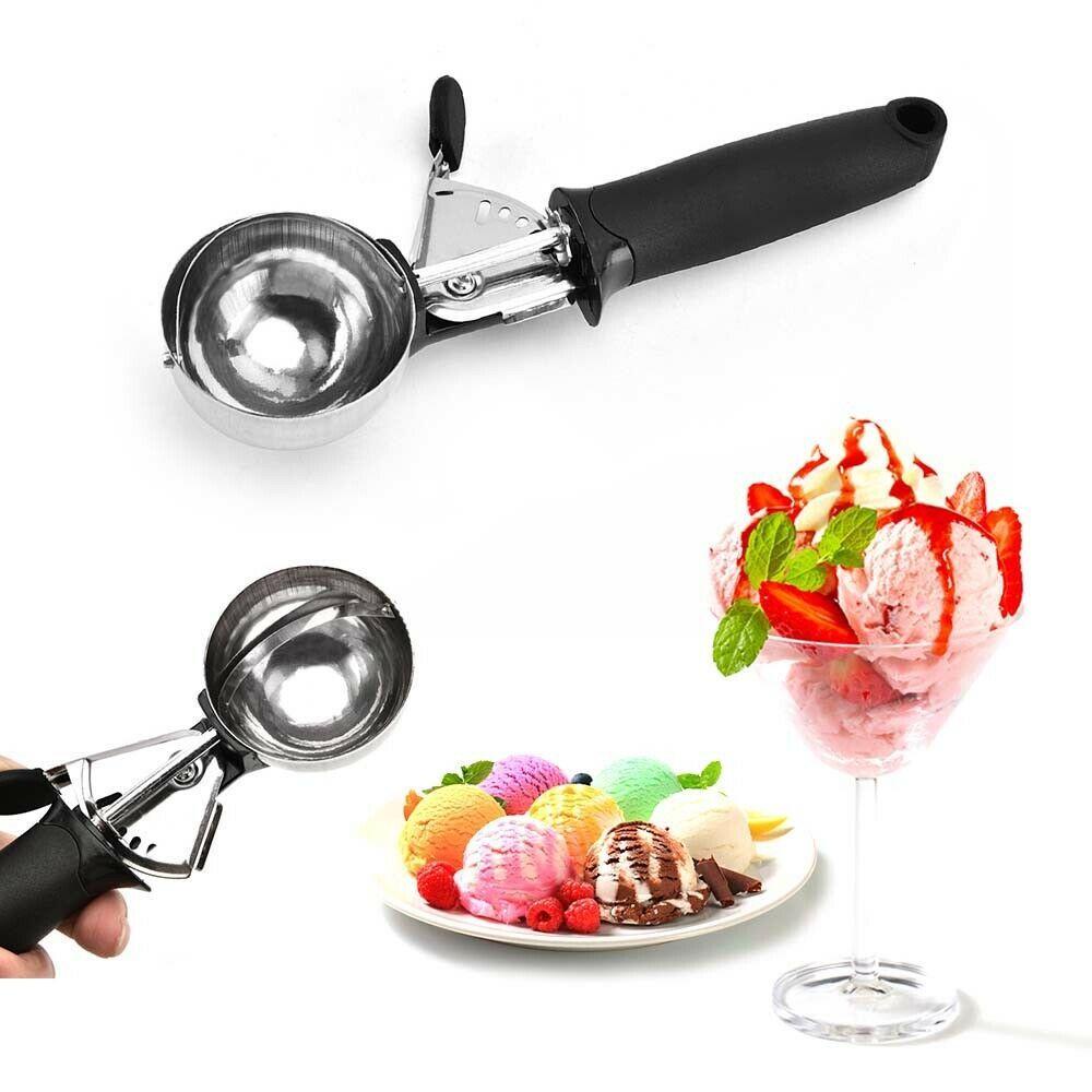 Suyo Sendok Es Krim Stainless Steel Metal Cookie Scoop Mash Potato Spoon Ball Scooper