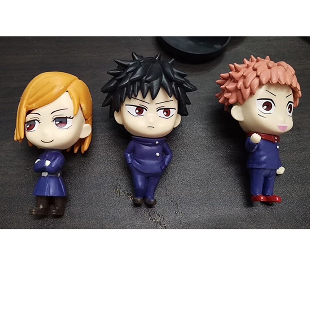 Needway  for Gift Action Figure 6pcs/lot Yuji Itadori Jujutsu Kaisen Fushiguro Megumi Anime Figure Toys Gojo Satoru Kugisaki Nobara Modle Toys