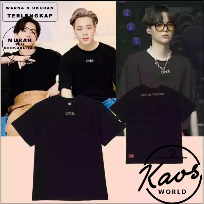 KAOS TSHIRT BTS JUNGKOOK MAP OF THE SOUL ON:E