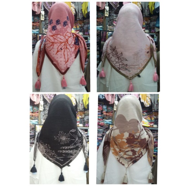 segi empat plisket motif