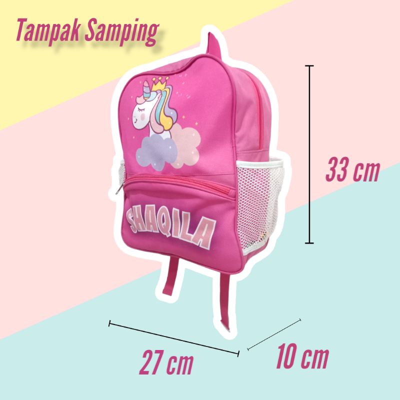 Ransel Anak Lucu Gratis Cetak Nama