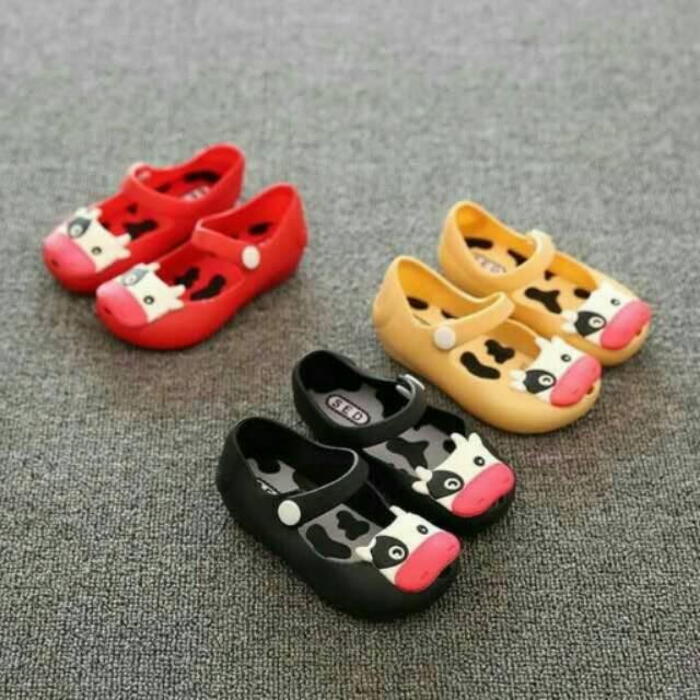 Jelly shoes cow/sapi / sepatu anak