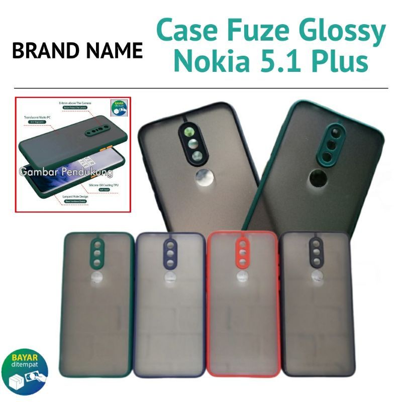 Nokia 5.1 Plus / Nokia 6.1 Plus / Nokia 7.2 Case Dove Slim Matte Fuze Macaron Transparan Hardcase