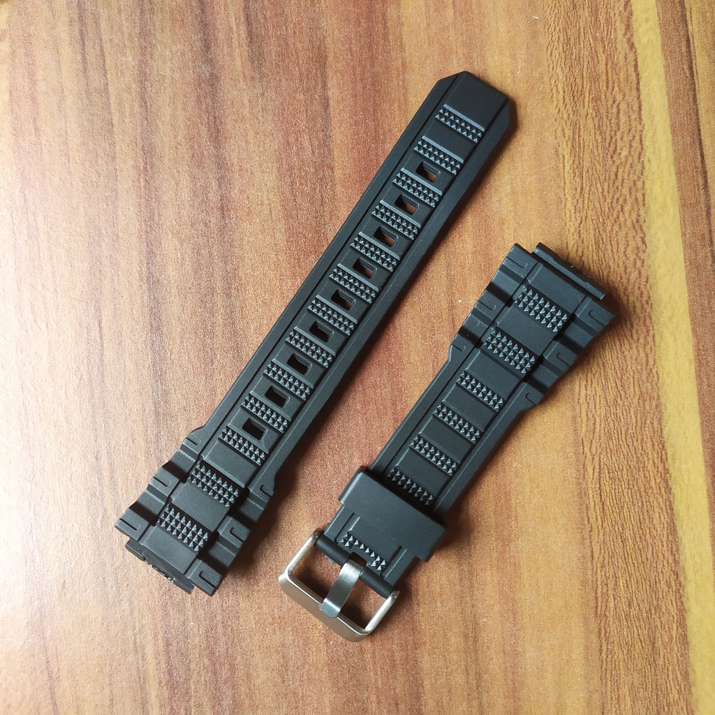 Tali jam tangan tali karet Rubber strap Jam QQ Q&amp;Q M146 Hitam.