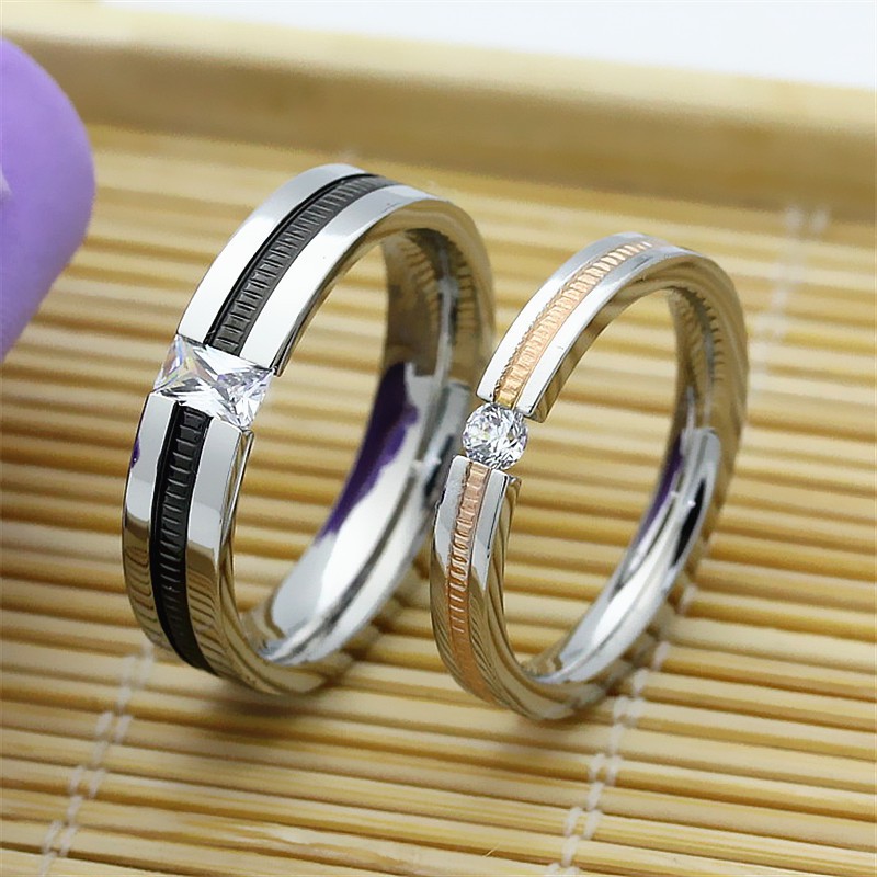 Cincin Couple Titanium / Cincin Tunangan / Cincin Nikah / Cincin Pasangan / Cincin Titanium C077