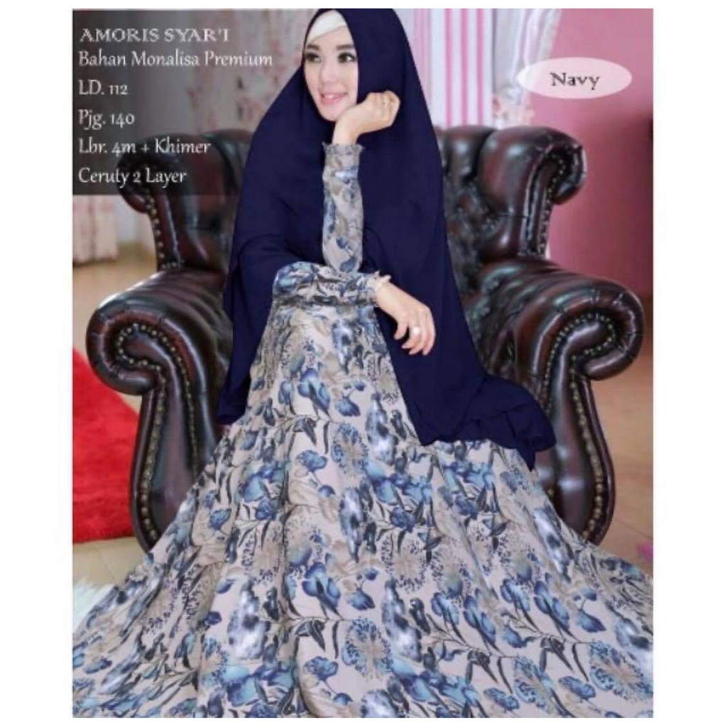 GAMIS AMORIS SYARI/tanpa hijab