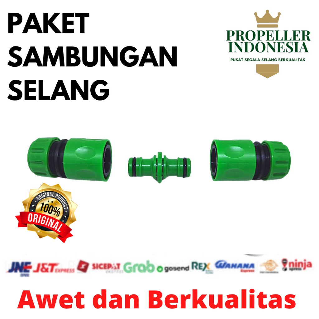 Sambungan Selang Air Pakey Quick Connector Selang Konektor Lurus 1/2inch dan 5/8inch