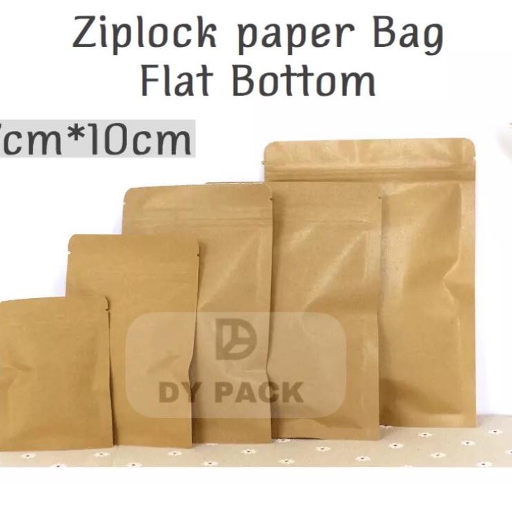 

F⚡ASH SALE KRAFT PAPER BAG FLAT 7x10CM 50PCS SACHET BAG ECO PACKAGING