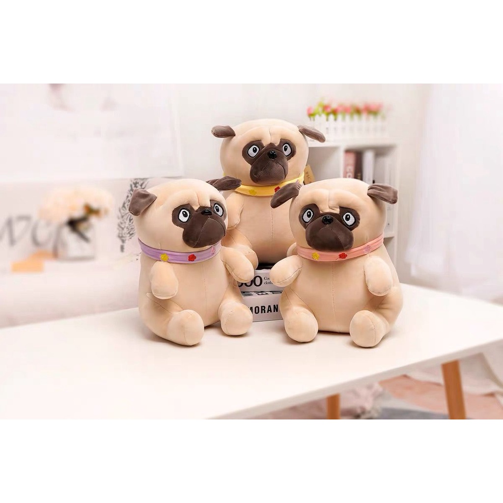 BONEKA KARAKTER ANJING BULLDOG BAHAN LEMBUT KUALITAS TERJAMIN