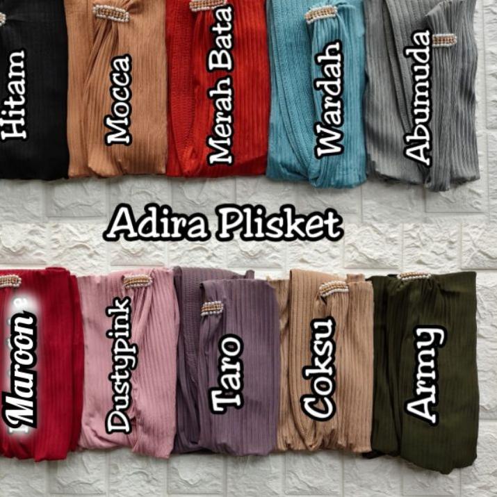 Paling Dicari.. (Assyfa Hijab) ADIRA PLISKET •jilbab instan jersey premium•jilbab instan pet plisket