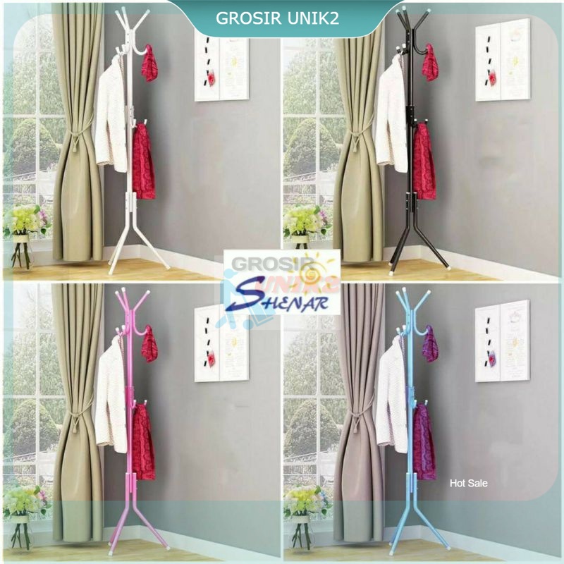 Stand hanger / Bag Hanger Gantungan Baju Tas Topi Jaket Serbaguna